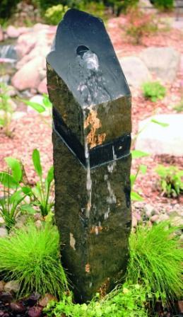 buy Aquascape - Natural Stone Carved & Polished Basalt Column Fountain for Custom Water Features
